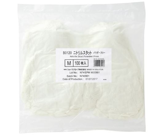 니트릴 스탯(파우더 프리) 100장입 M B0120-M 1봉(100장입)