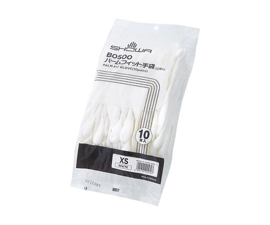 Simple packaging Palm Fit gloves White 10 pairs XS B0500-10P-XS 1 bag (10 pairs)