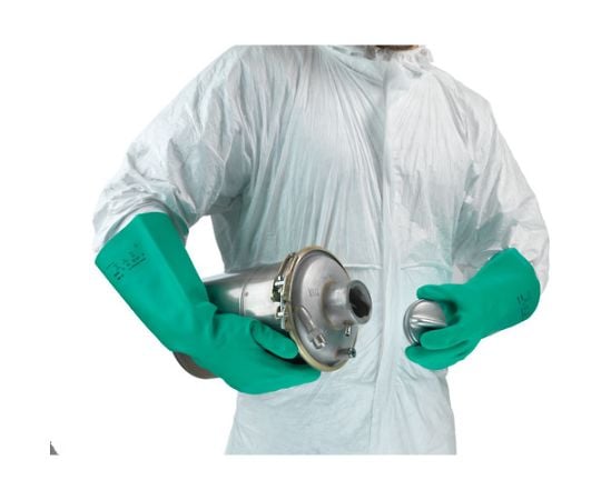 耐油・耐薬品ニトリル厚手手袋　アルファテック　ソルベックス　37-165　Mサイズ　37-165-8 1双