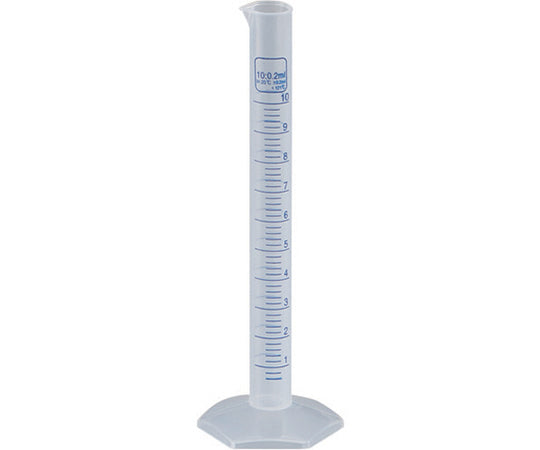 암 실린더 10ml 파란 눈금 첨부 PP제 MS10 1개