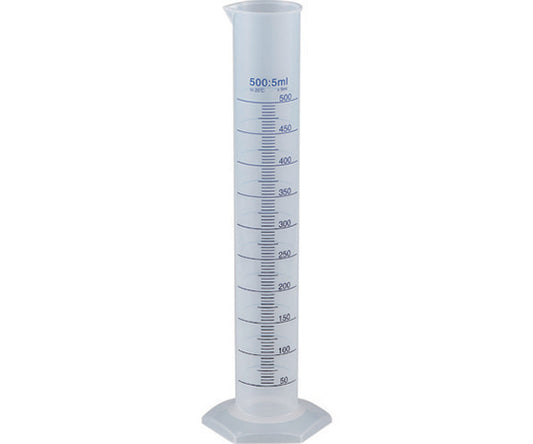 암 실린더 500ml 파란 눈금 첨부 PP제 MS500 1개