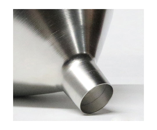 스테인리스 광구 로트 쇠장식 부착(곡물용) 상경 φ150×하경 φ37×전체 길이 105 발길이 30 SRTH150 1개