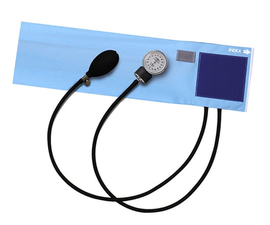 Aneroid Sphygmomanometer Latex-free Nylon cuff Sky blue FC-100V NC 1 unit