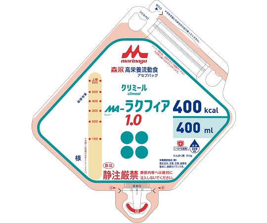 高栄養流動食 MA-ラクフィア1.0アセプバッグ（400）1箱（16袋入）　653739 1箱(16袋入)