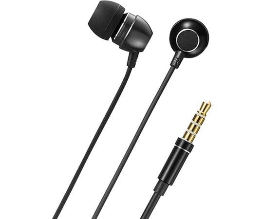 Stereo earphones with microphone MM-HS706BK 1 piece