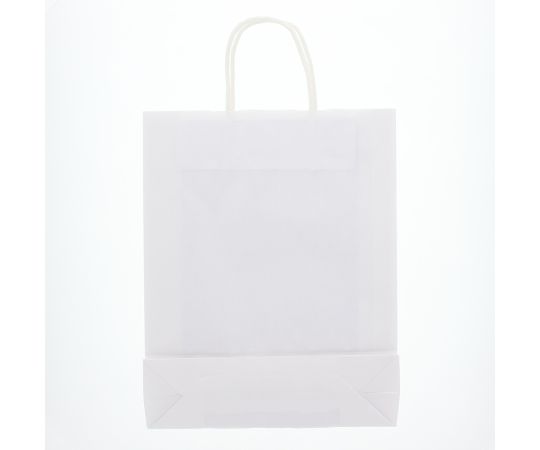 手提げ紙袋　25チャームバッグ　MS1　晒白無地　50枚　003276011 1パック(50枚入)