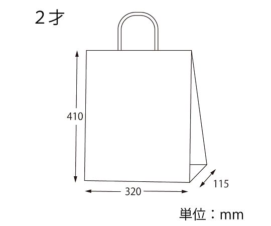 수제 종이 봉투 25 매력 가방 2 세 표백 무지 50 장 003235801 1 팩 (50 장 입)