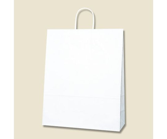 手提げ紙袋　25チャームバッグ　カスタム判　白無地　50枚　003280410 1パック(50枚入)