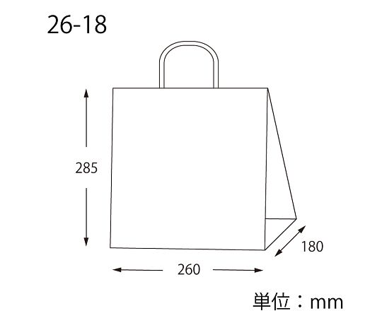 수제 종이 봉투 25 매력 가방 26-18 미표지 무지 50 매 003267102 1 팩 (50 매 입)