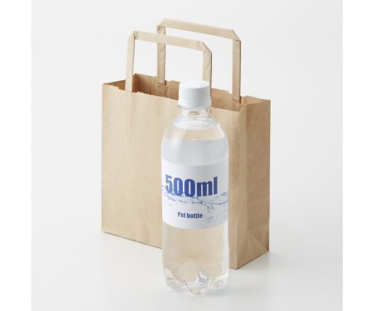 手提げ紙袋　25チャームバッグ　平手　18-2　未晒無地　50枚　003273270 1パック(50枚入)