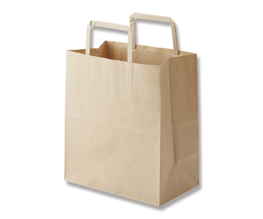 Paper Bags for Carrying 25 Charm Bags, Flat, S2, Unbleached, Plain, 50 Bags, 003263601, 1 Pack (50 Bags)