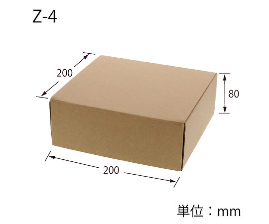 ナチュラルボックス　Z-4　無地　10枚　006200410 1パック(10枚入)