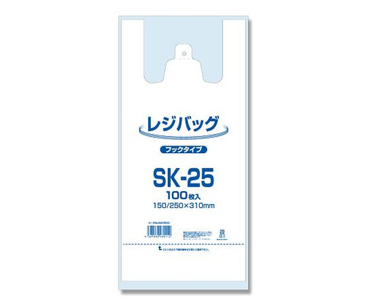 Plastic Shopping Bags SK-25 100 pieces 006903500 1 pack (100 pieces)