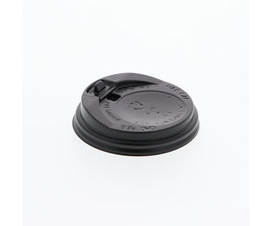 Insulated 8 oz. cup lid, 8 oz. only, black, 50 pcs, 004537102, 1 bag (50 pcs)