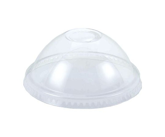 Transparent Cup A-PET Dome Lid for 14, 16, and 20 oz. with Hole, Transparent, 50 pcs. 004525013, 1 pack (50 pcs.)