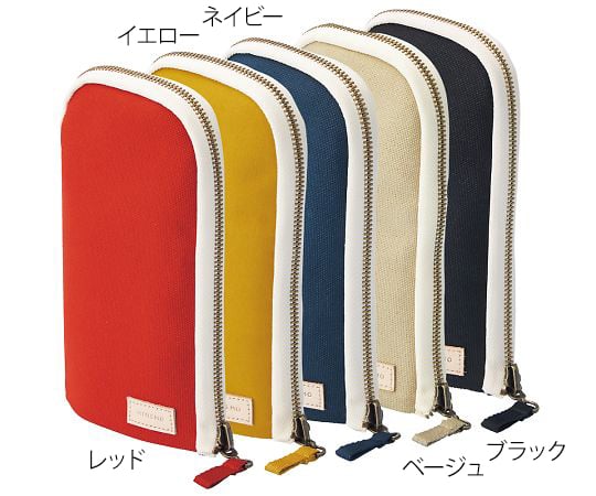 HINEMO 스탠드 펜 파우치 L 블랙 A-7903 1개