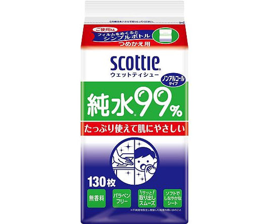 スコッティ　ウェットティシュー　130枚　詰替 1個(130枚入)