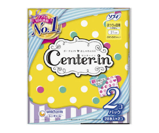 센터 인 푹신푹신 타입 보통의 날 날개 없음 28장 2코팩 1봉(28장×2봉입)