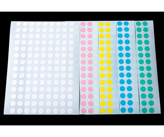 Pastel dot labels, 5-color mix, 8mmφ MPDL08SM, 1 bag (5 colors x 252 sheets)