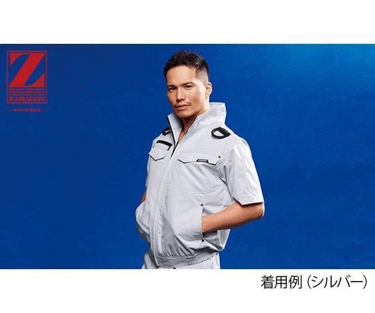 空調服半袖ブルゾン　シルバー　L　74130 1枚