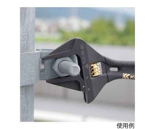 라이트 쇼트 원숭이(흑금·그립 첨부) 118 mm FLS-28-BG 1개