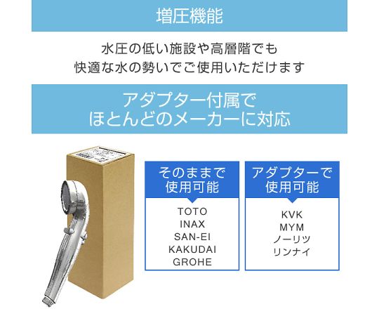 節水シャワープロ・プレミアム　シャワーヘッド　節水　増圧　手元ストップ　水量切替　ST-X3B 1個