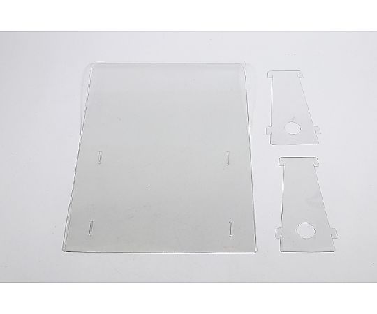 Splash-proof transparent lightweight partition, small, 1.0mm thick, H500 x W350 x D100mm, 51078, 1 piece