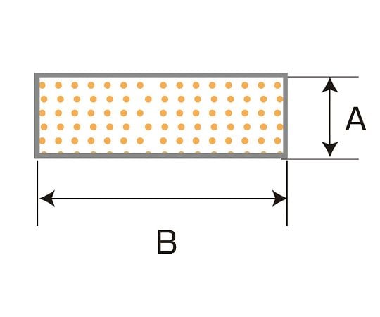 シリコンスポンジ角紐　5mm×30mm　10m　SH5-30-10 1本