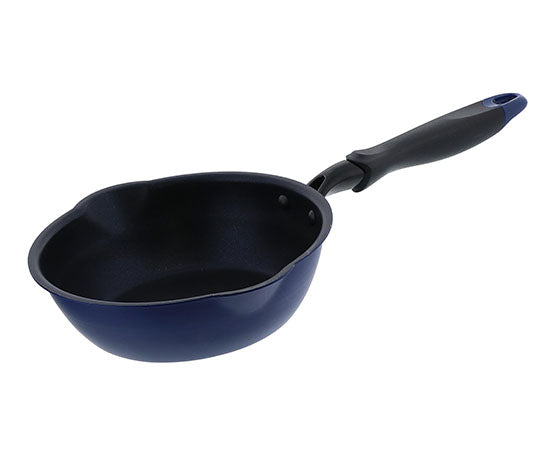 Extra deep blue diamond coated premium IH frying pan that can also be used as a pot 20cm ND-4286 1 piece