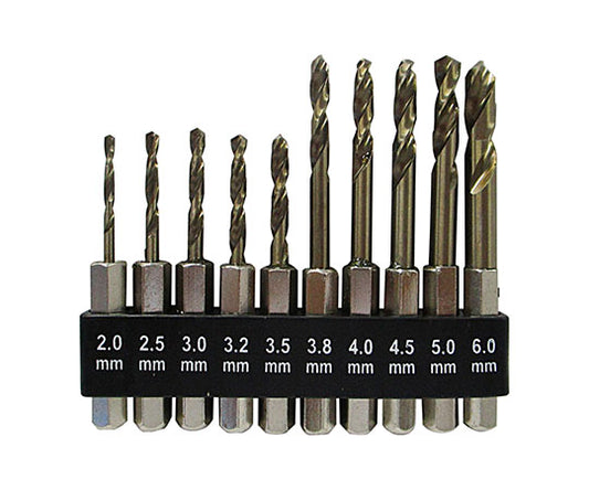六角軸ショートドリル　ドリルセット　1本×10本入　GTSD-10 1セット(10本入)
