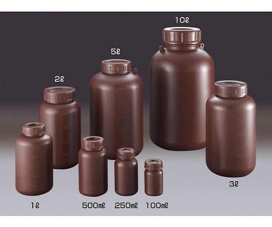 PE広口遮光瓶　100mL　02910 1本