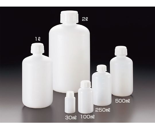 PE narrow-mouth bottle 250mL 02063 1 piece