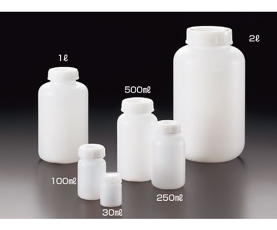 PE wide-mouth bottle 250mL 02084 1 piece