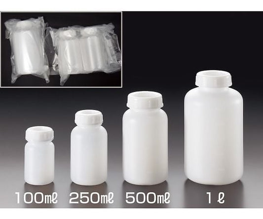 クリーンパックPEボトル（広口）　250ML（5本/組）　06676 1組(5本入)