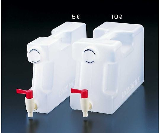 ブックボトルコック付　5L　透明PP　02122 1本