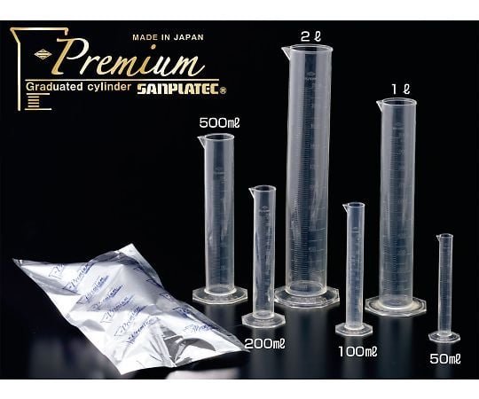 サンプラ®　TPX®　メスシリンダープレミアム　500mL　（1本入）　26965 1本/組