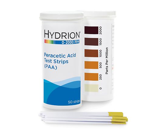 Peracetic acid (PAA) test paper 0-2000ppm 50 sheets PAA-2000 1 pack (50 sheets)