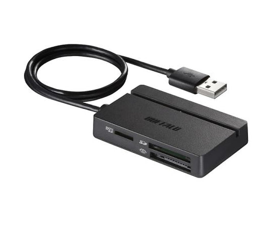 USB2.0　マルチカードリーダー/ライター　スタンダードモデル　ブラック　BSCR100U2BK 1個