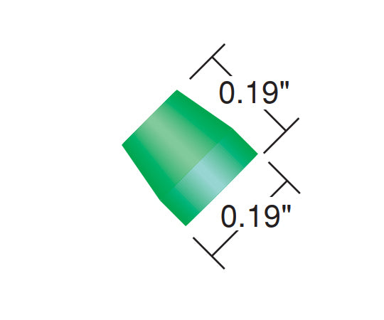 플랜지리스 페럴 for 1.8mm OD Tubing Green ETFE(10pk) P-342X 1세트(10개입)