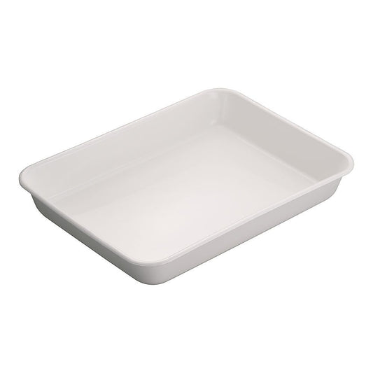 ホーロー角バット　ホワイト　10枚取 1個