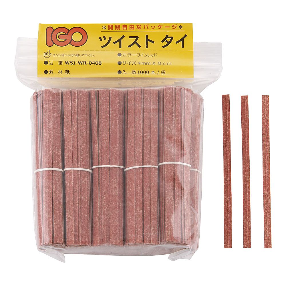 종이 태국 일본 종이조 컷품(1000개입) 4mm×8cm 와인 레드 1세트(1000개입)