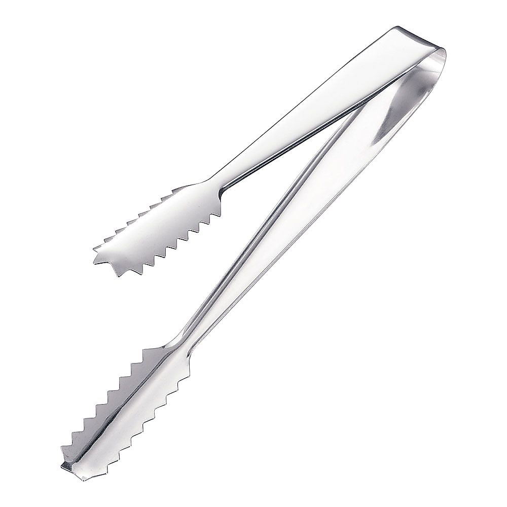 1 small stainless steel ice tong