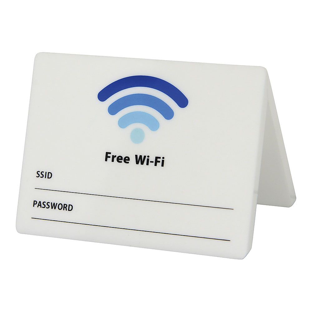 Acrylic Universal Sign Wi-Fi CRT30803 1pc