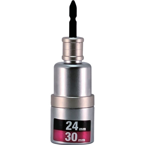 ＭＵＳＴＴＯＯＬ　軸交換式落下防止ダブルソケット６角　差込６．３５ｘ対辺２４／３０ｍｍ×全長１３０ｍｍ　ＲＢＳ２４３０Ｏ−６Ｋ　19958　1 個