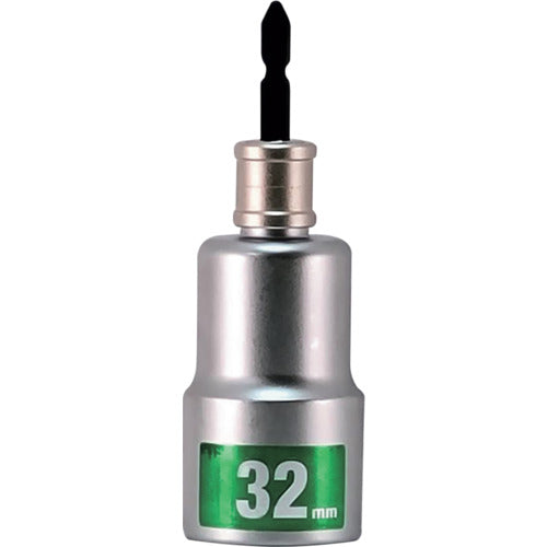 ＭＵＳＴＴＯＯＬ　軸交換式落下防止ソケット６角　差込６．３５ｘ対辺３２ｍｍ×全長１３０ｍｍ　ＲＢＳ３２−６Ｋ　19949　1 個