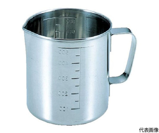 Stainless steel beaker (with spout) 0.5L 92×90 SH634M 1 piece