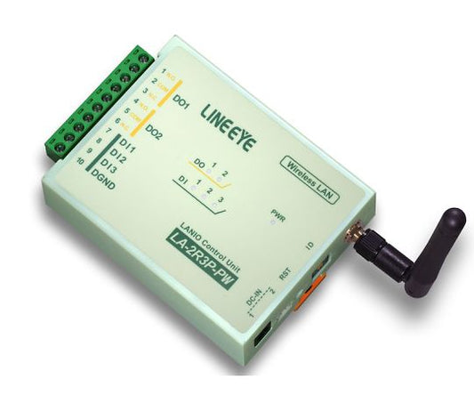 Wireless LAN connected digital IO unit Relay (1c contact) 2 outputs/dry contact 3 inputs LA-2R3P-PW2 1 set