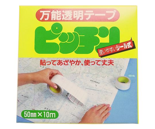 万能透明テープ　ピッチン　0.07mm×50mm×長さ10m　PT-5 1巻