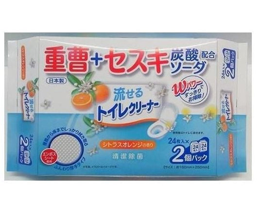 Flushable baking soda toilet cleaner, 48 sheets, 1 unit (24 sheets x 2 packs)