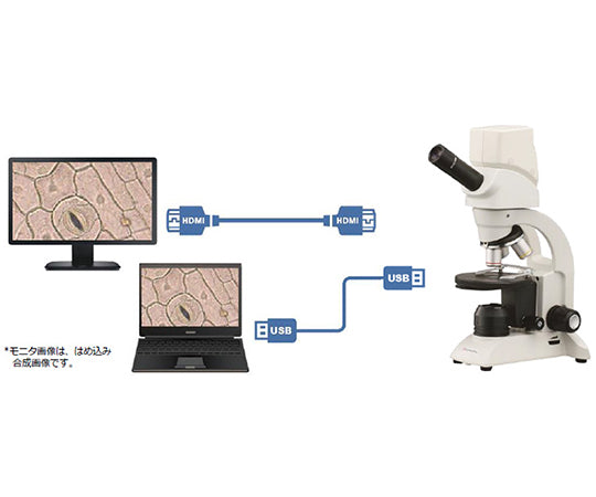 HDMIデジタルマイクロスコープ　生物顕微鏡 DMBA50N6　114-392 1台